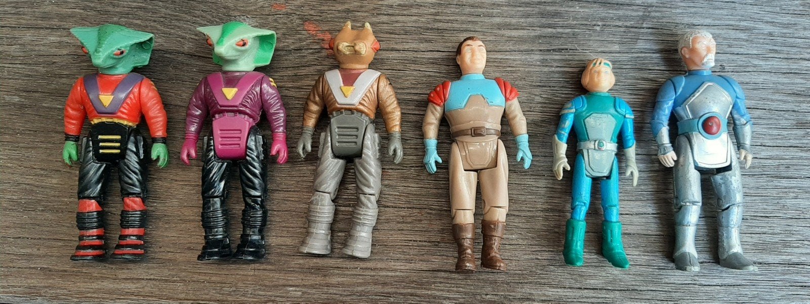 Dino riders dinoriders vintage figuren 6x kopen of ruilen, Ophalen of Verzenden, Gebruikt