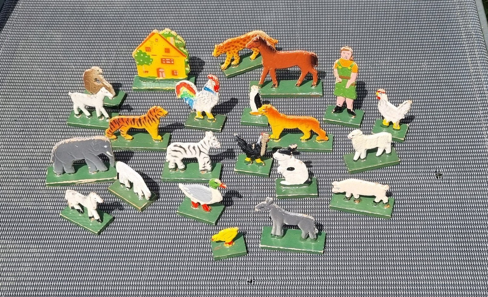 houten figuren DDR Putz miniatuurfiguren Ertsgebergte, Ophalen of Verzenden, Gebruikt