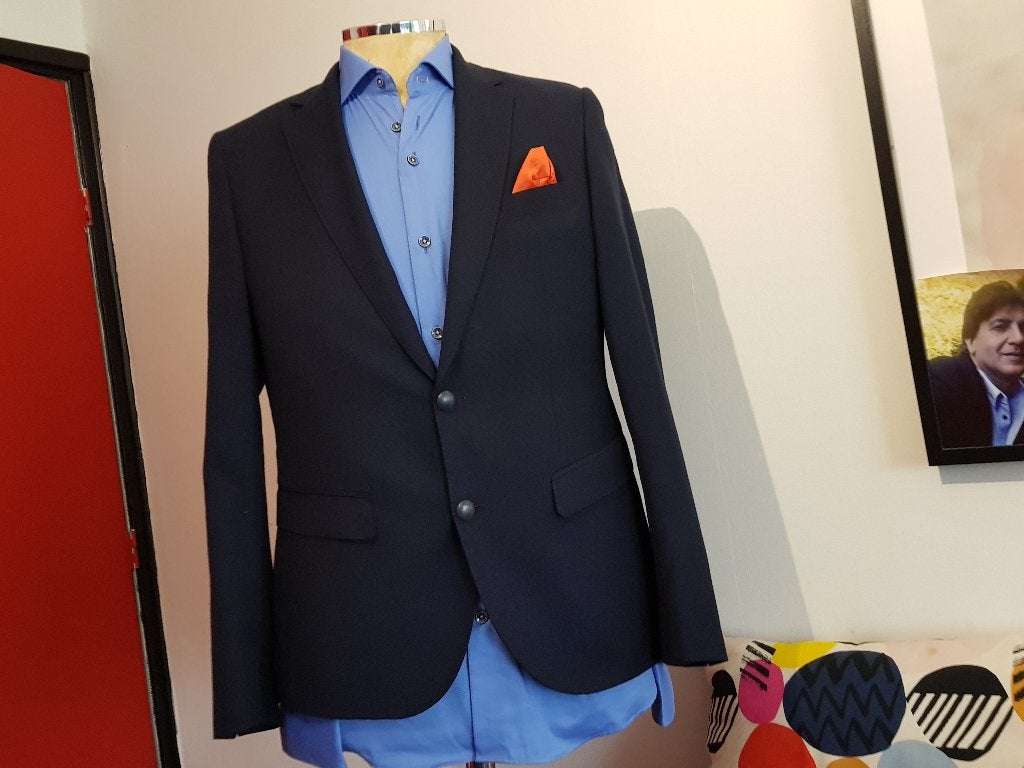Nieuw SEVEN7Square Colbert super pasvorm blauwe kleur 48, SEVEN7Square, Nieuw, Ophalen of Verzenden, Maat 48/50 (M)