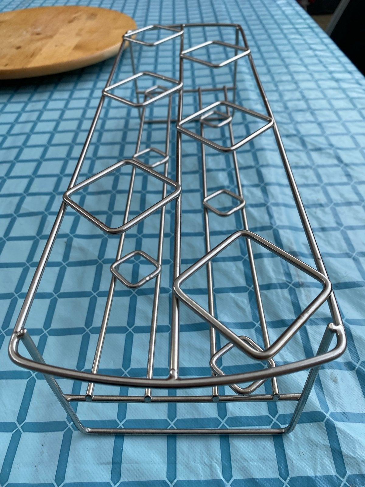 Metalen rek voor puntzakken friet, popcorn of ijsjes, Zilver, Ophalen of Verzenden, Metaal, Overige merken