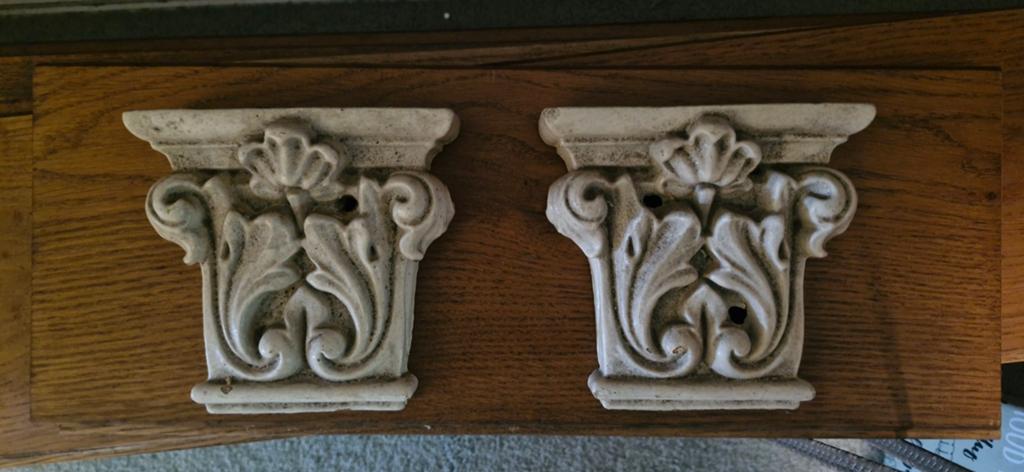 Twee antieke consoles/plankdragers, Antiek en Kunst, Ophalen of Verzenden