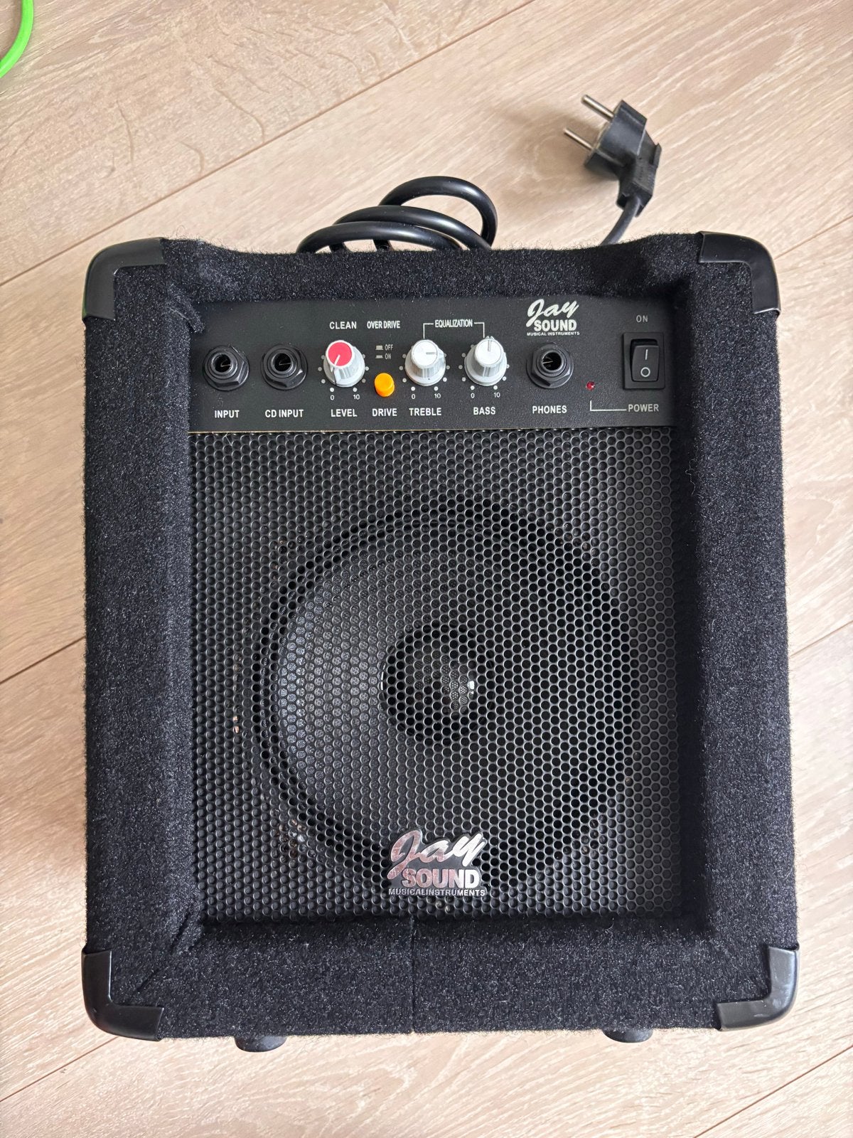 Jay Sound elektrische gitaar met versterker en accessoires, Gebruikt, Met versterker, Solid body, Ophalen