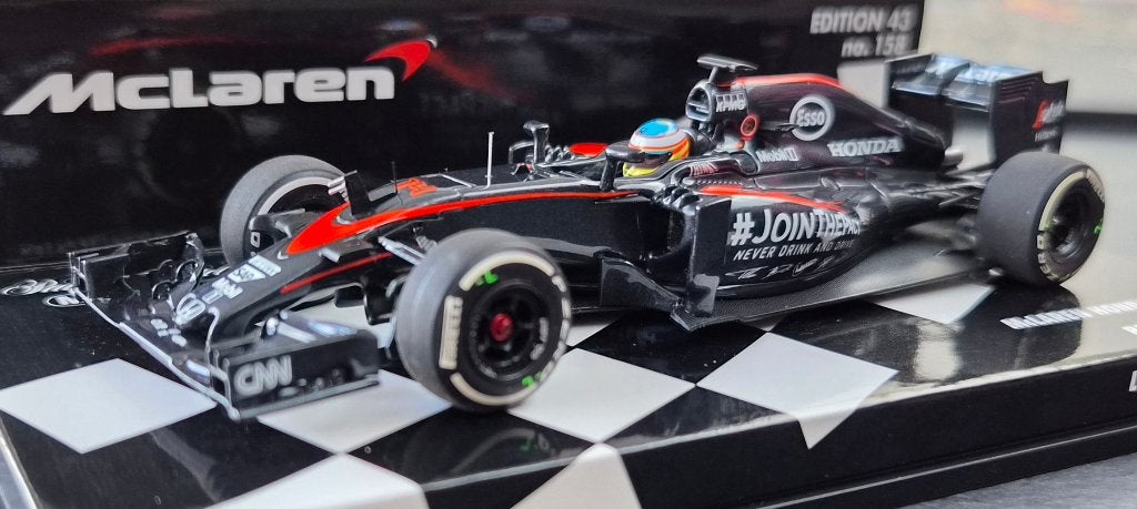 Minichamps McLaren Honda MP4-30 Fernando Alonso 1:43 2015, Ophalen of Verzenden, Nieuw, Auto, MiniChamps
