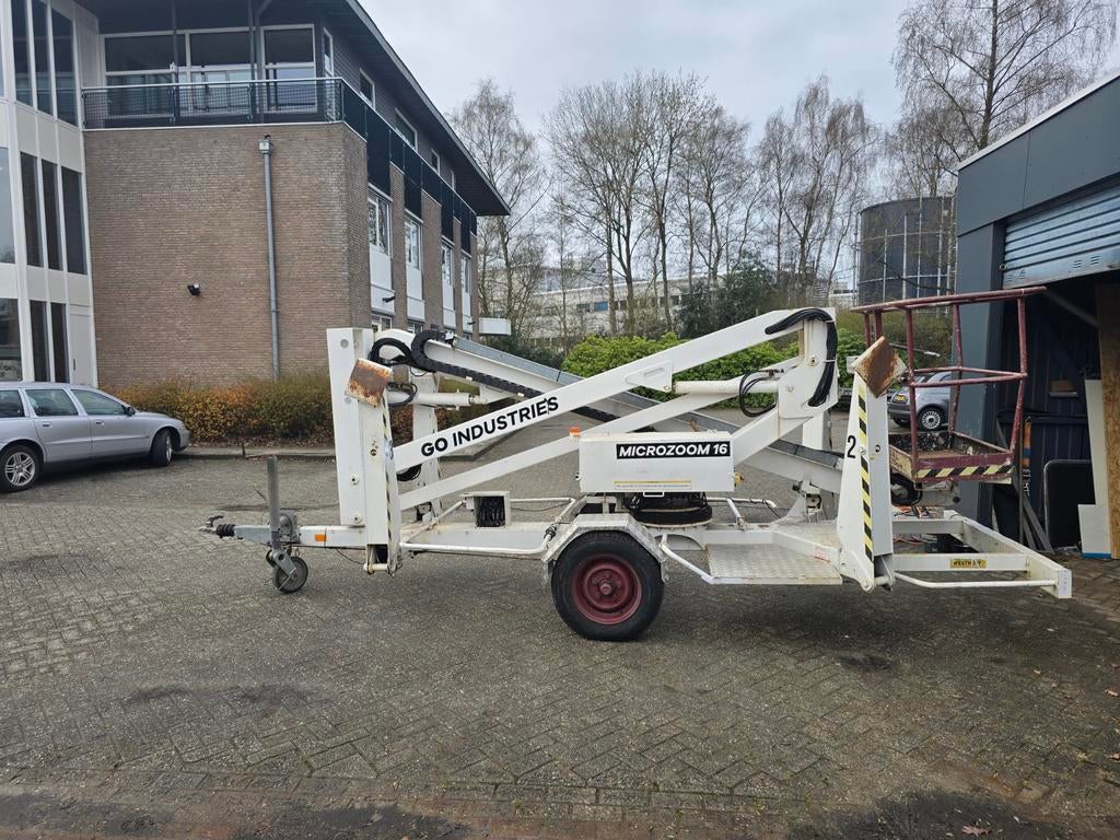 Aanhangwagen hoogwerker GO Industries Microzoom 16 (16m), Ophalen of Verzenden