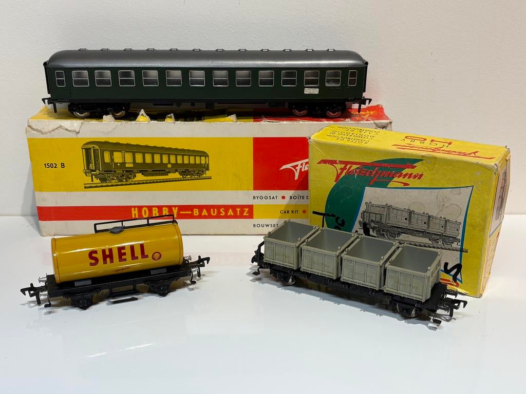 Fleischmann H0 wagon bausatz 1502B  1473EB ketelwagen A1215, Gebruikt, Gelijkstroom, Verzenden, Fleischmann