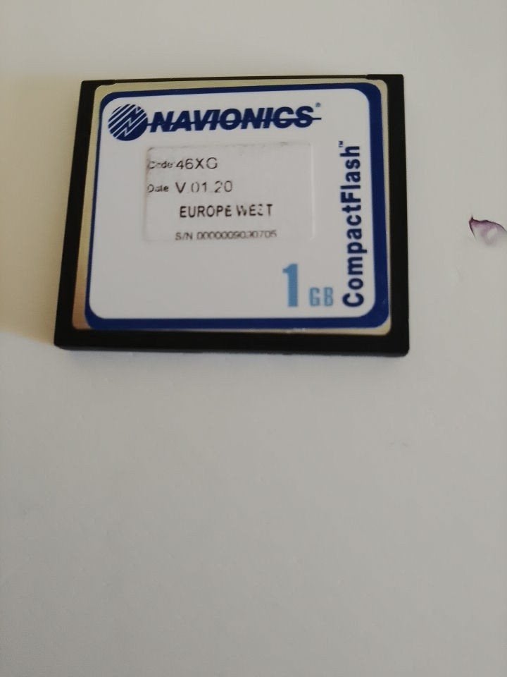 Navionics Gold 46XG Europe West – CompactFlash CF – 1GB, Watersport en Boten, Ophalen of Verzenden, Gebruikt