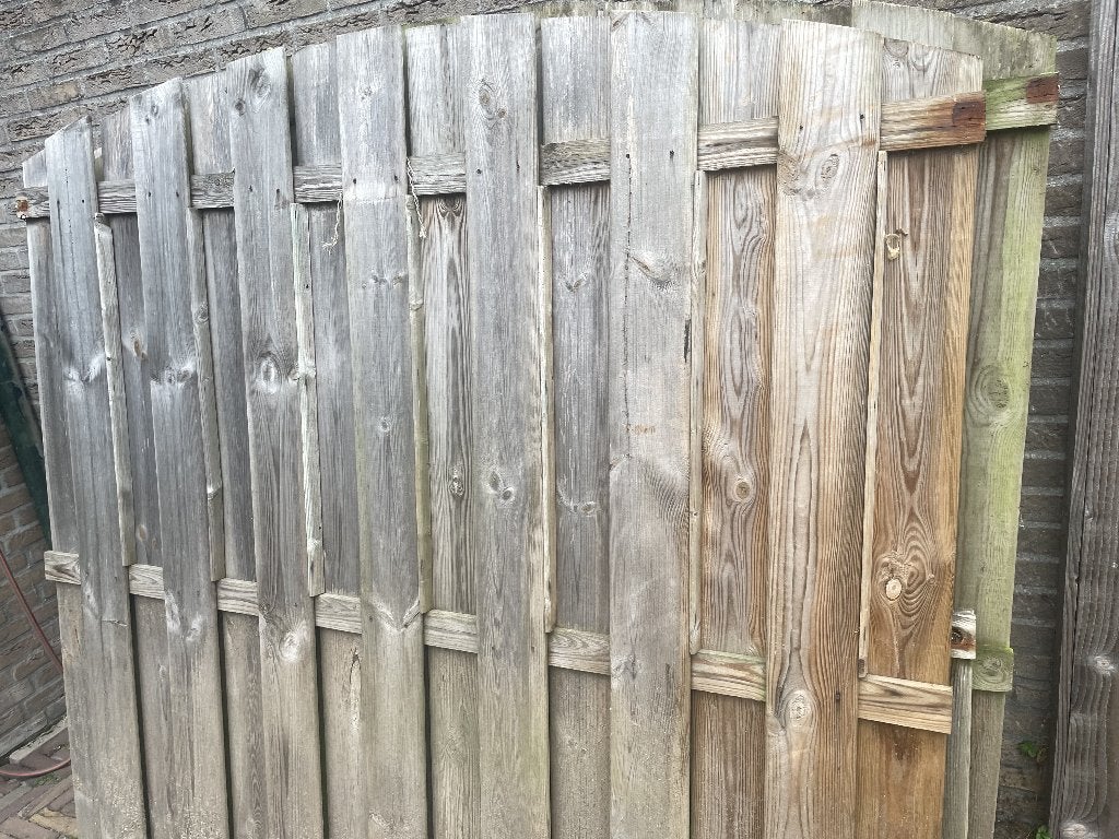 6 x Tuinhek + meerdere hekjes, tuinhout, Ophalen, Gebruikt, Hout, Tuinhek