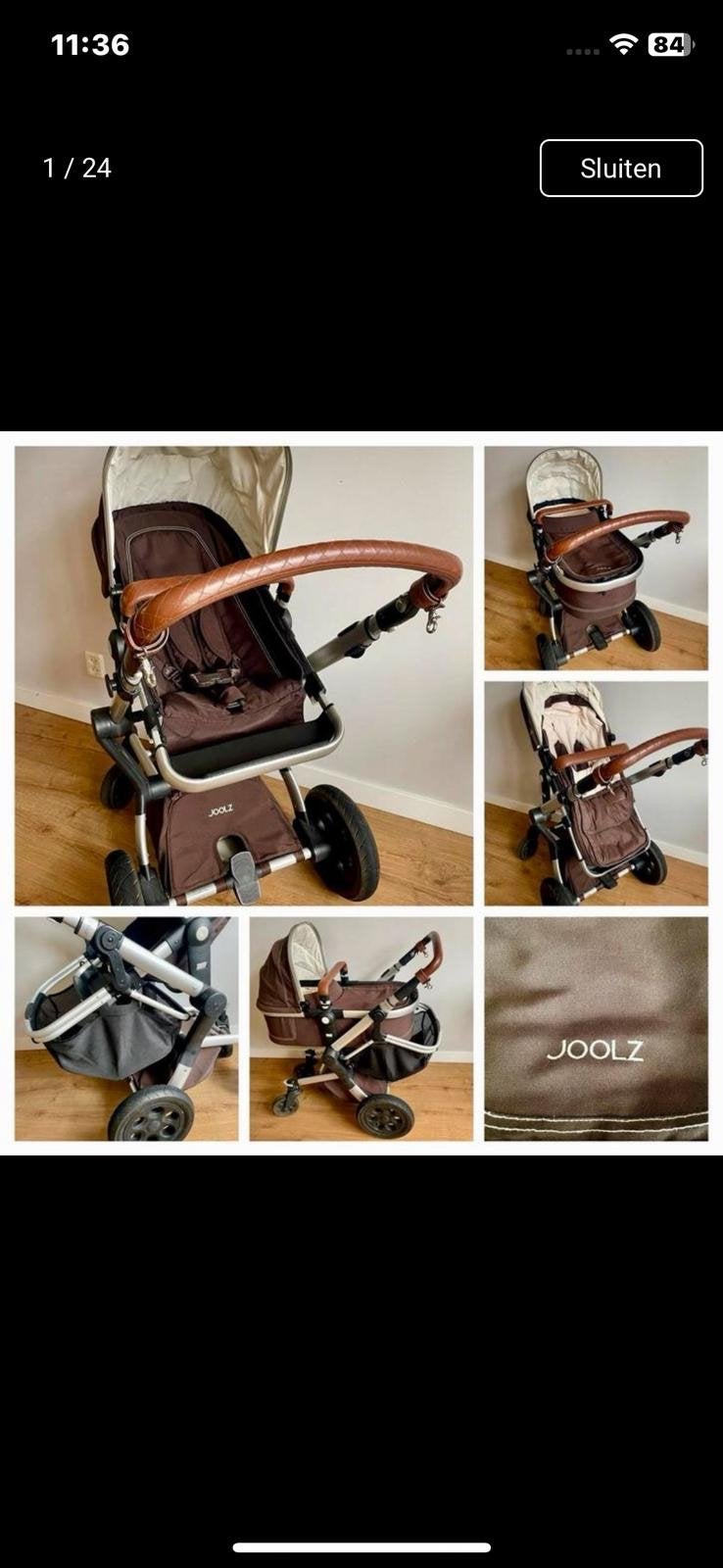 Joolz 2-in-1 kinderwagen/combiwagen - Zo goed als nieuw, Overige merken, Ophalen of Verzenden, Zo goed als nieuw, Combiwagen