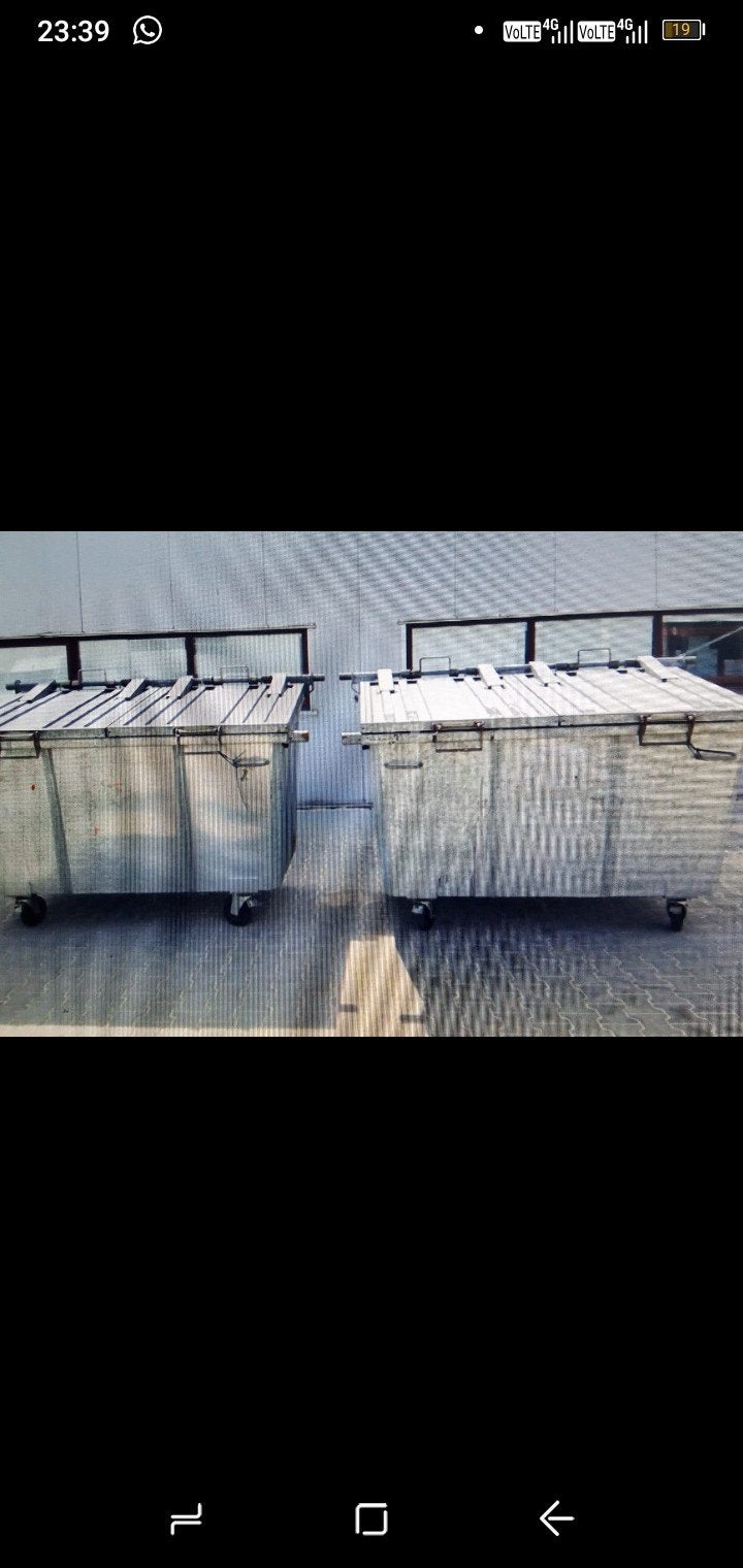 stalen rolcontainer bakken schroot bakken, Ophalen of Verzenden