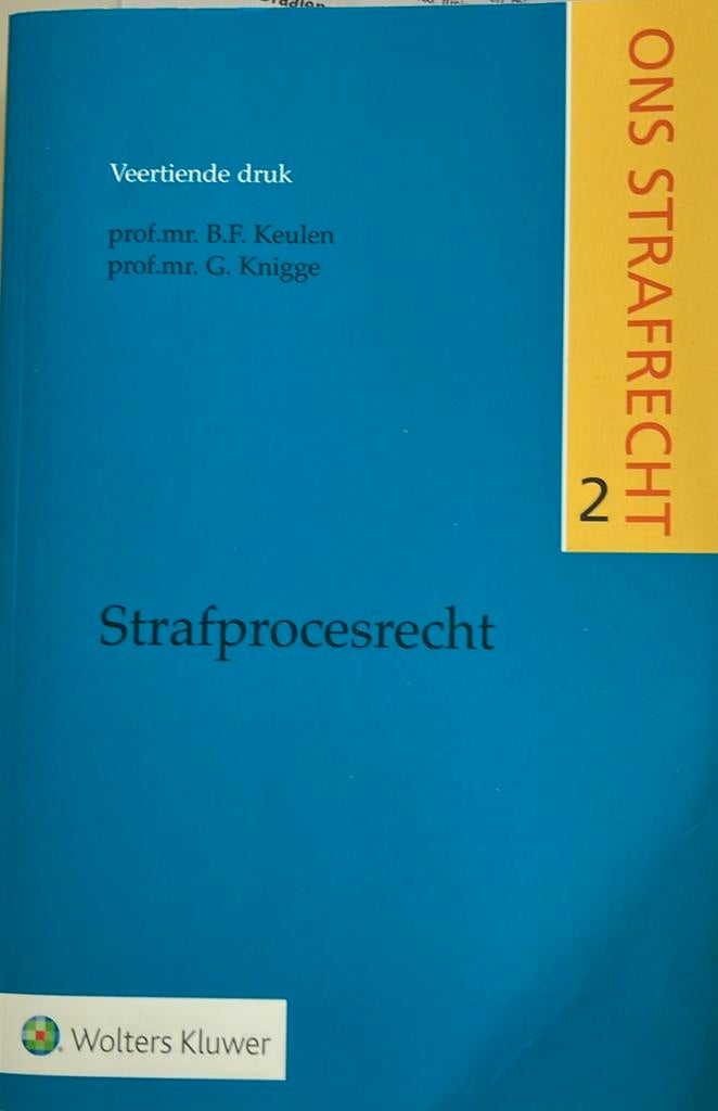 B.F. Keulen - Strafprocesrecht, Boeken, Wetenschap, Zo goed als nieuw, Sociale wetenschap, Ophalen of Verzenden