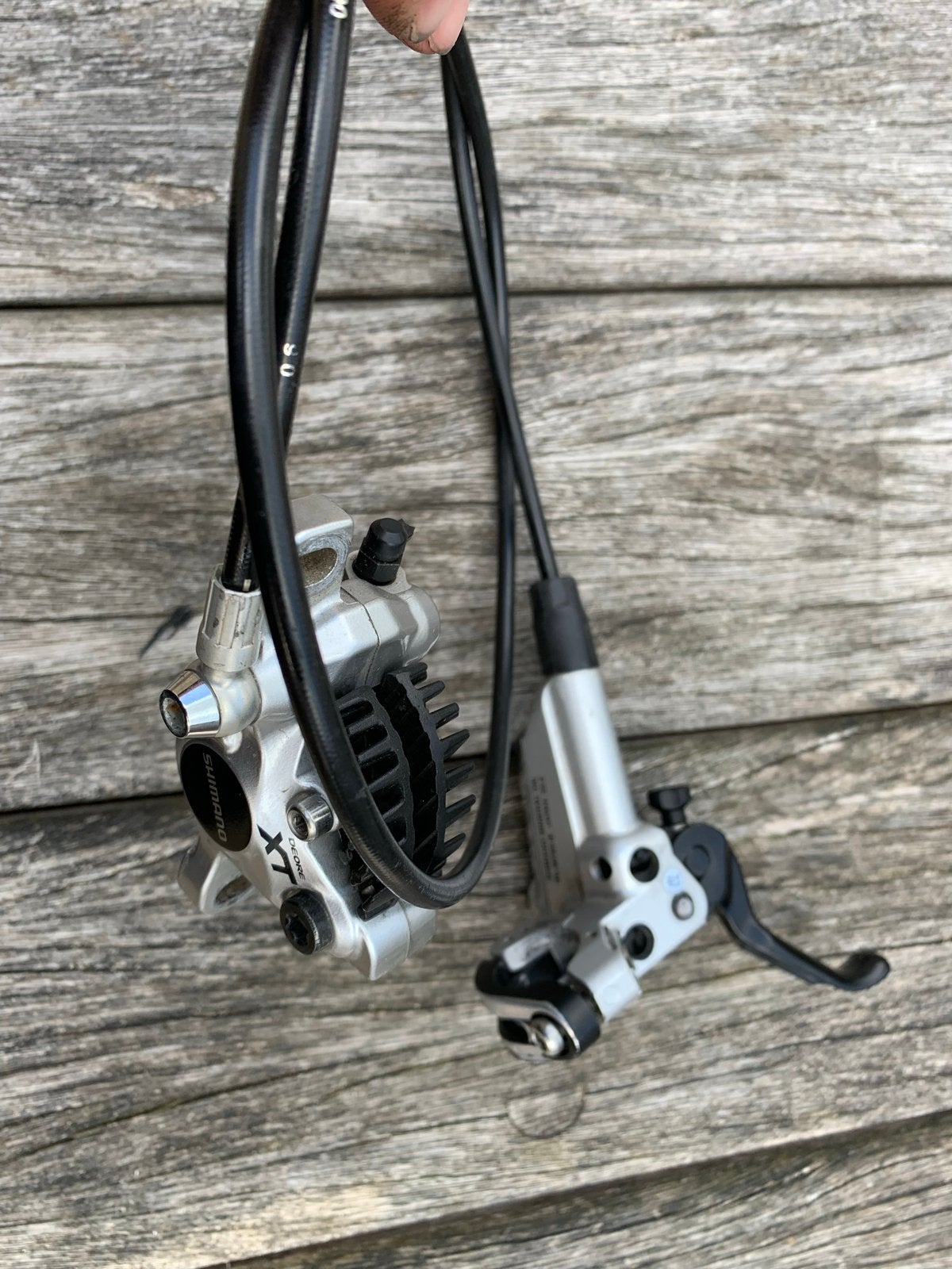 Shimano Deore XT Schijfrem Voor - Krachtige Remprestaties, Fietsen en Brommers, Fietsonderdelen, Remmen, Gebruikt, Ophalen of Verzenden