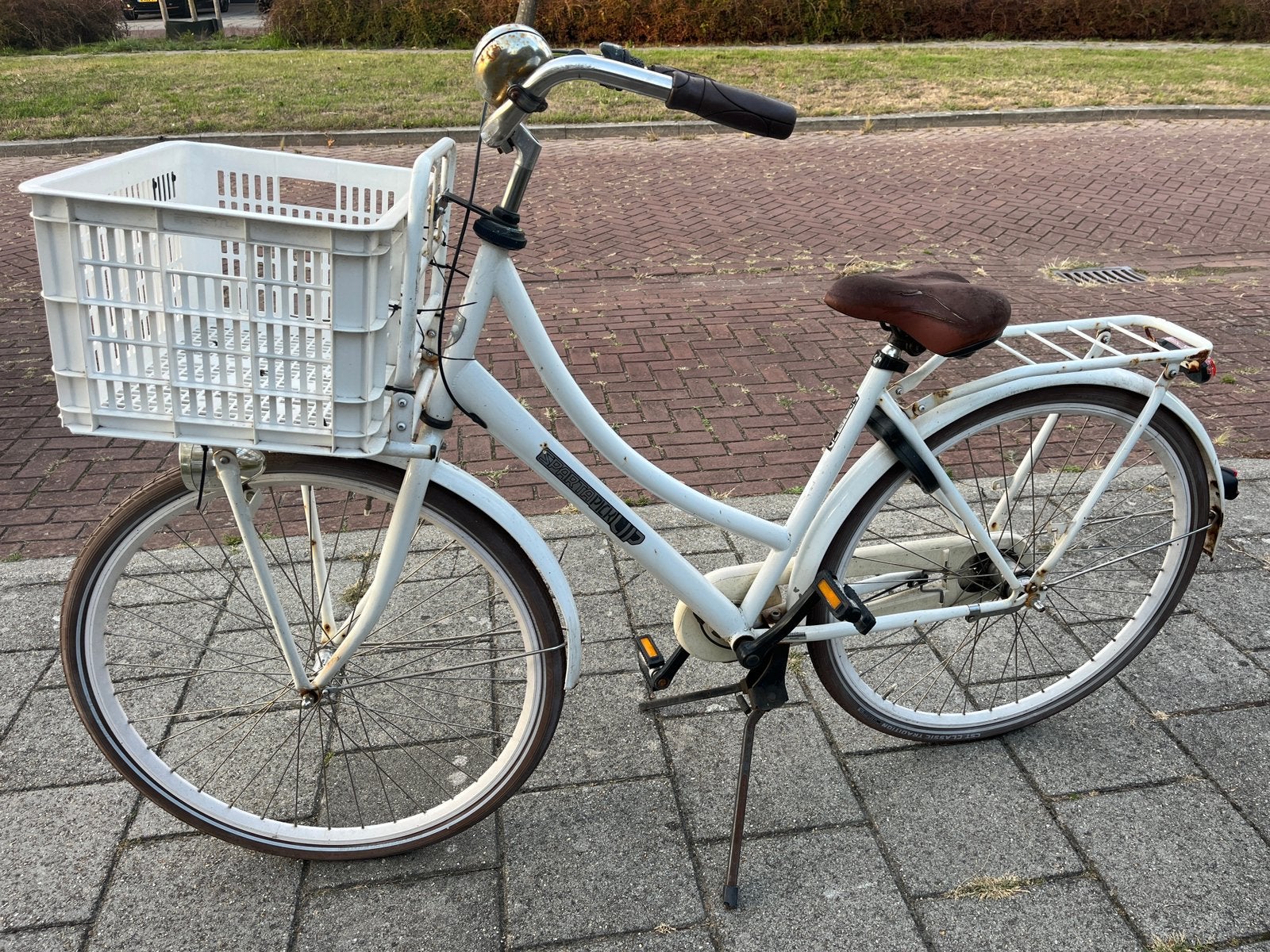 Witte Sparta transportfiets (lage instap), Ophalen, Terugtraprem, Gebruikt, 47 tot 50 cm