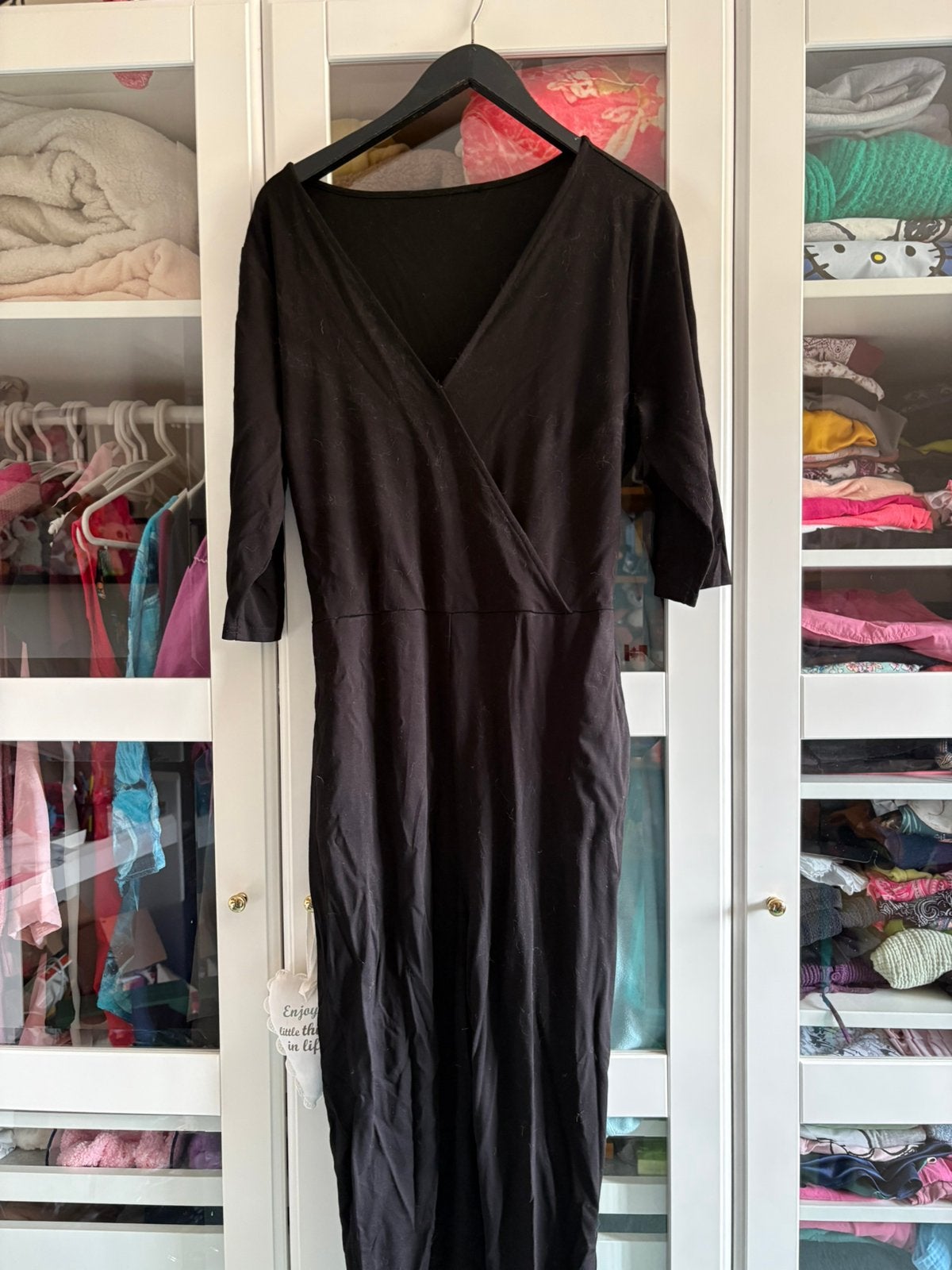 Zwarte dames jumpsuit maat 44, Ophalen of Verzenden, Zo goed als nieuw, Zwart