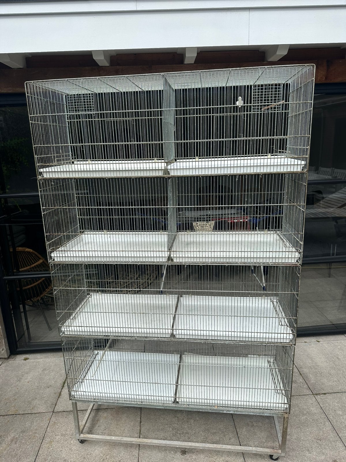 Mooie kweekkooien 120x40x40 met onderstel, Dieren en Toebehoren, Ophalen, Zo goed als nieuw, Metaal, Broedkooi of Kweekkooi