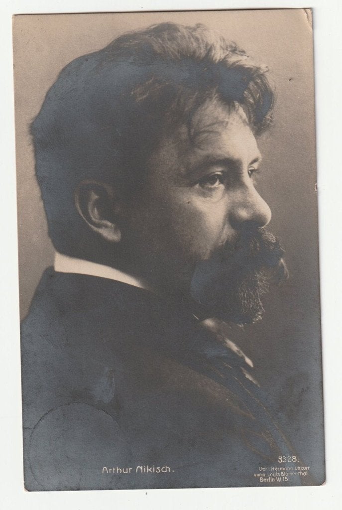 Arthur Nikisch dirigent oude anichtkaart 1914, Gebruikt, Verzenden, Foto of Kaart, X