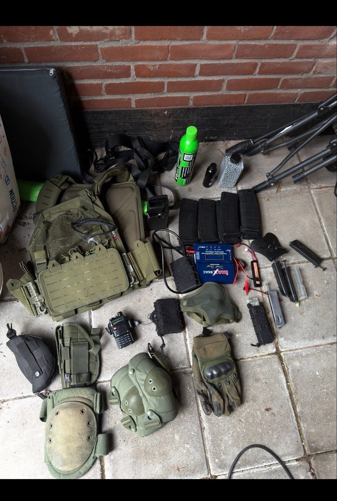 Uitgebreide Airsoft Uitrusting - Vraag naar de rest!, Ophalen of Verzenden, Gebruikt