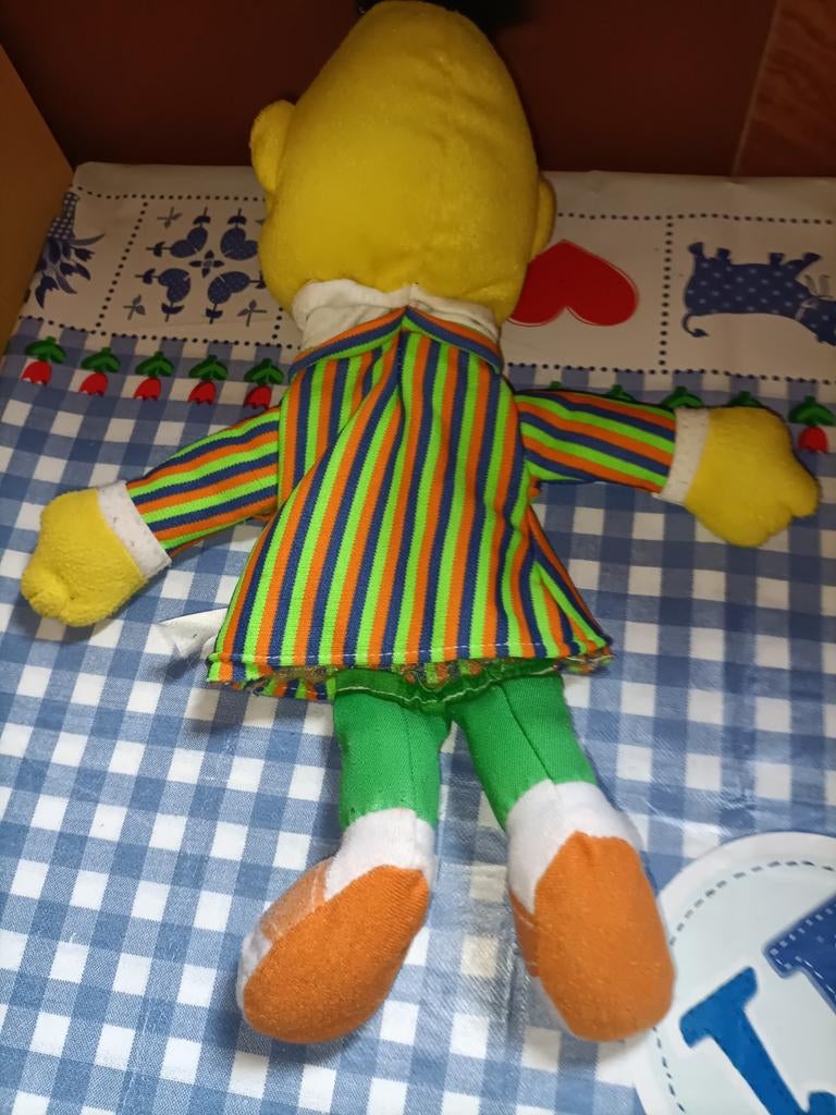 Bert handpop vintage van Bert en Ernie Sesamstraat, Ophalen of Verzenden, Zo goed als nieuw, Overige typen