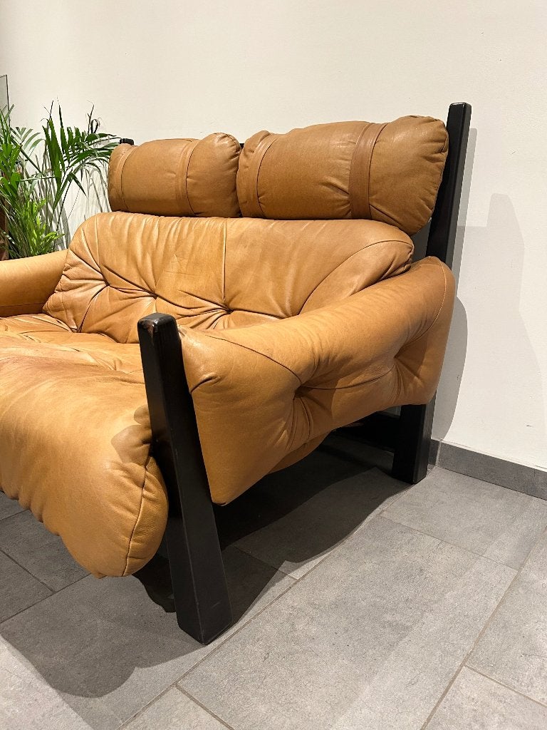 Vintage design bank, Ophalen, Gebruikt, 75 tot 100 cm