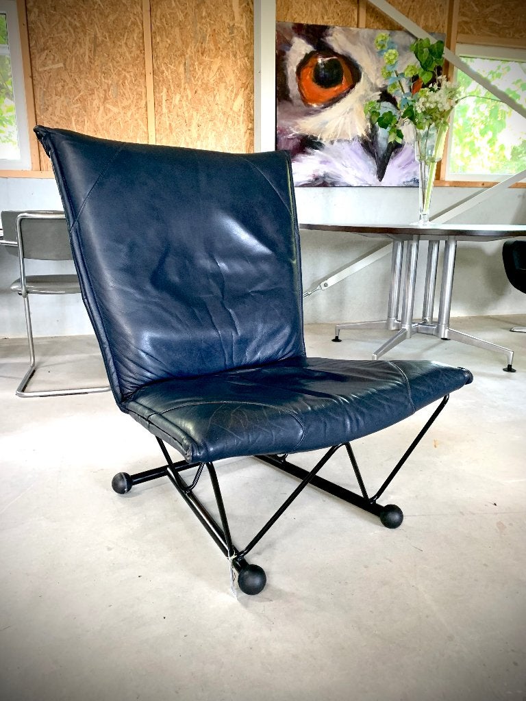 Flyer Lounge chair Boonzaaijer en Mazairac, Gebruikt, Ophalen of Verzenden, 50 tot 75 cm, Leer