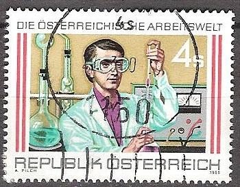 Oostenrijk 4, laboratorium, Verzenden, Gestempeld