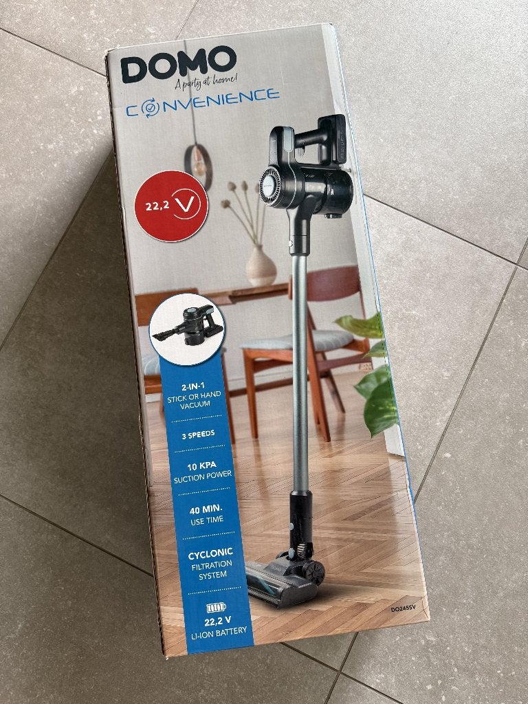 DOMO DO245SV 2-in-1 draadloze steelstofzuiger (nieuw), Ophalen, Overige merken, Geschikt voor tapijt, Nieuw