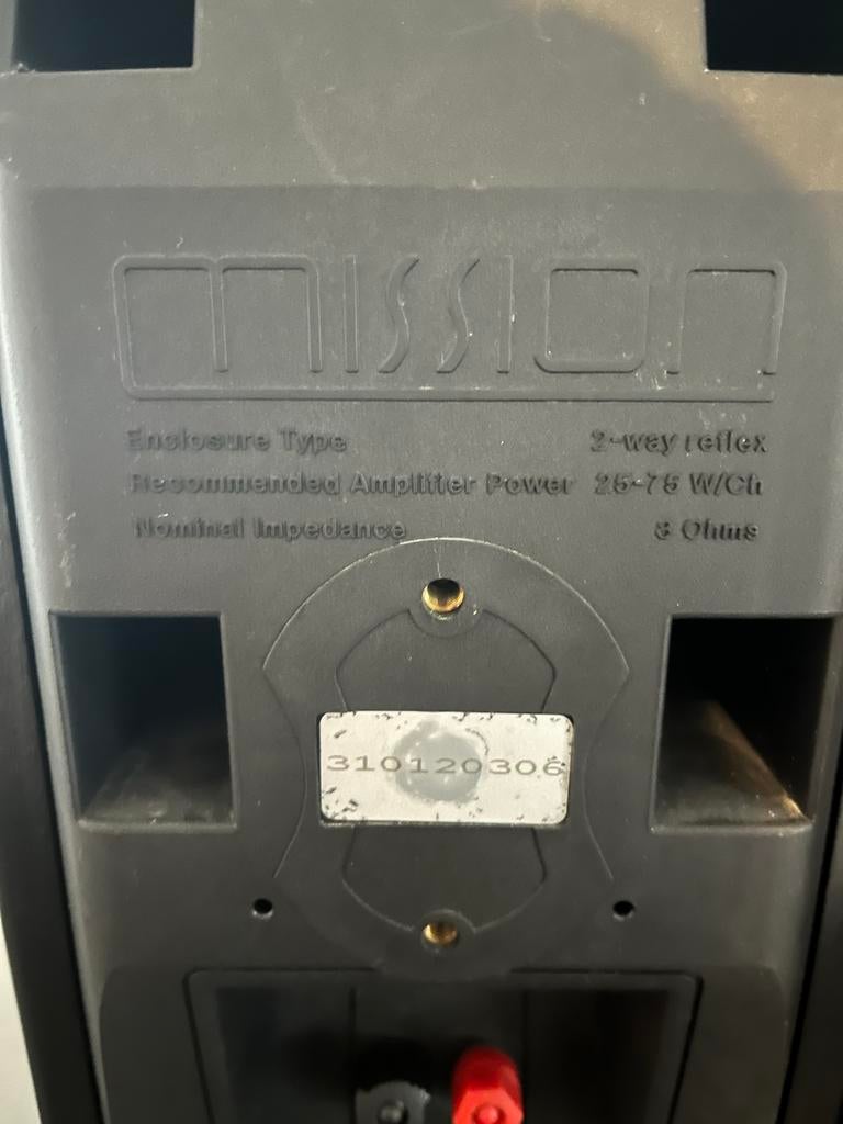 Mission speakers, Audio, Tv en Foto, Luidsprekers, Overige merken, Gebruikt, Ophalen of Verzenden, 60 tot 120 watt