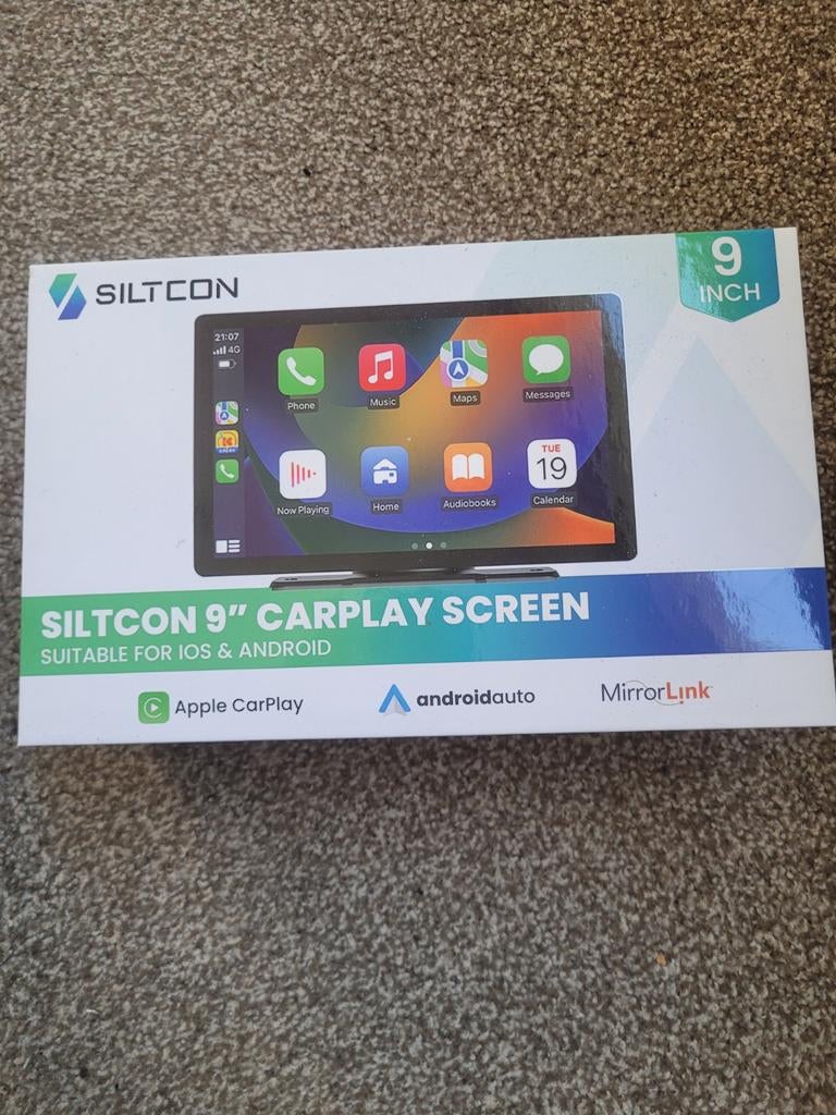 Siltcon 9" CarPlay Scherm - iOS & Android Compatibel, Ophalen of Verzenden, Nieuw