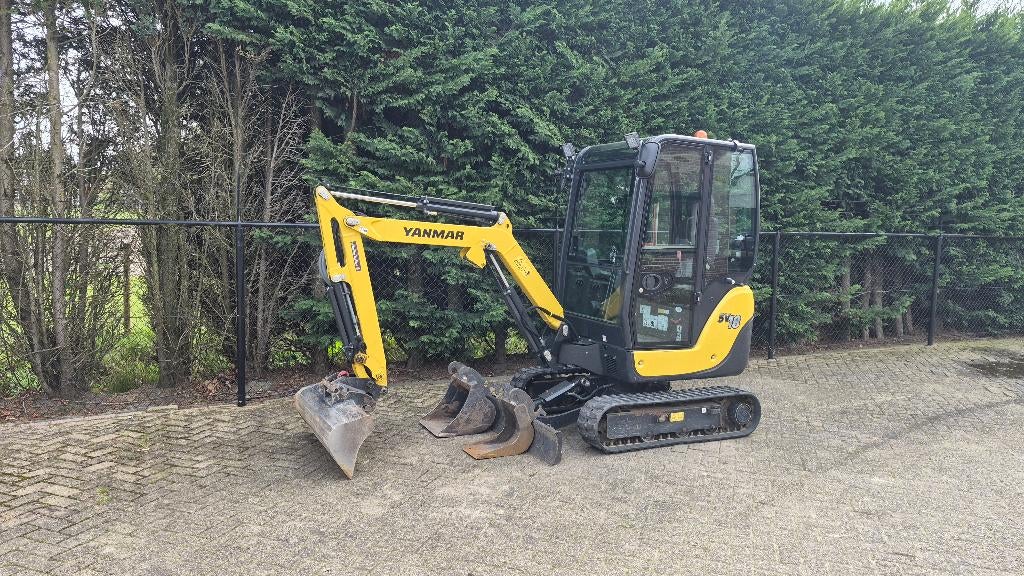 Yanmar SV18 minigraver | 2018 | 470 uur! | Cabine | NL, Ophalen of Verzenden, Graafmachine