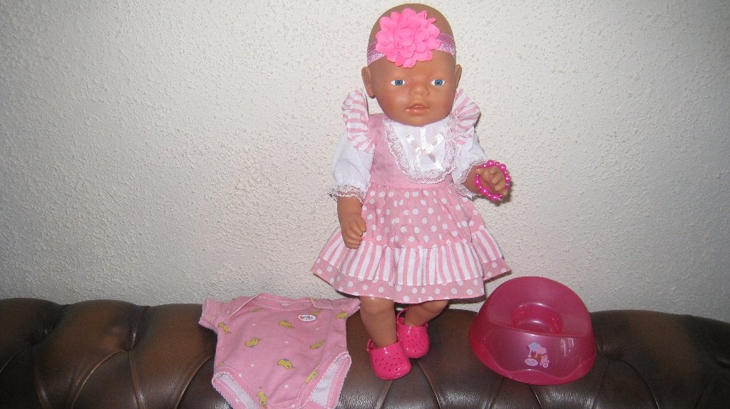BABY BORN POP 43 CM ZAPF CREATION, Ophalen of Verzenden, Gebruikt, Babypop