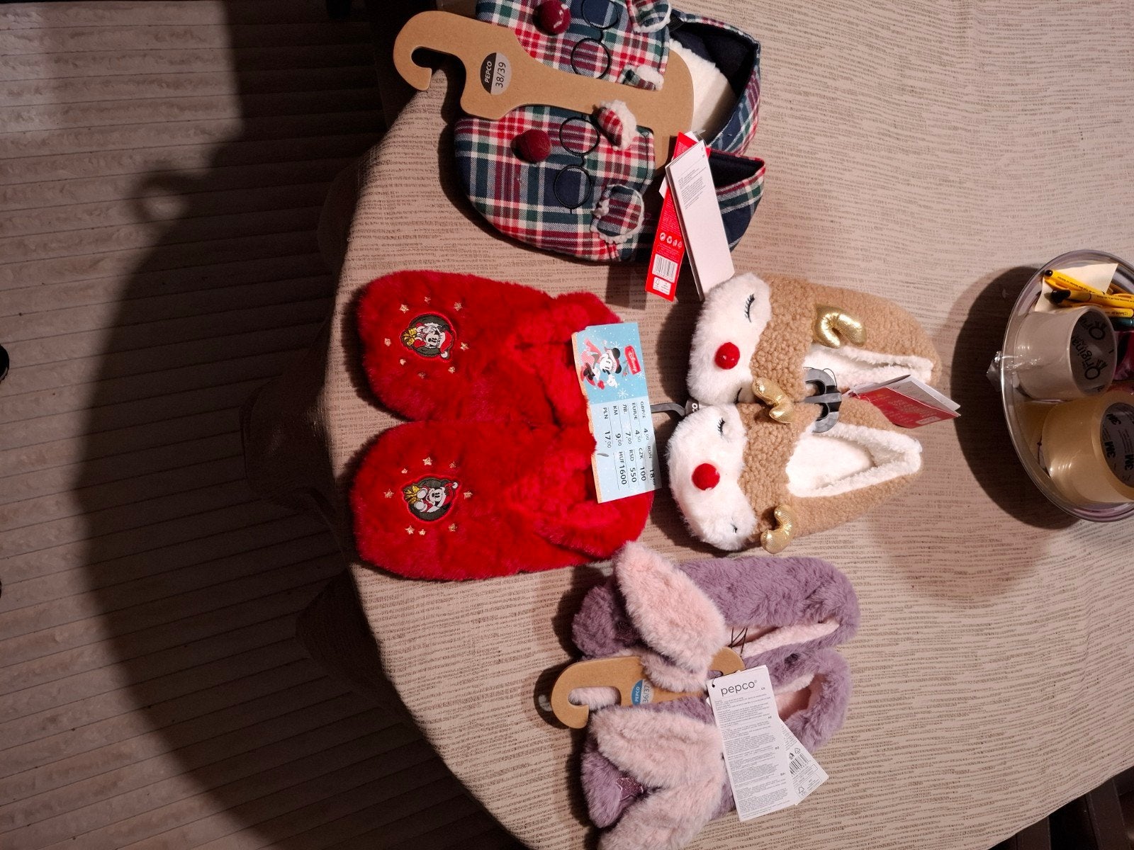 Nieuwe Kerst Pantoffels - Diverse Maten en Designs, Bruin, Nieuw, Ophalen of Verzenden, Pantoffels of Sloffen