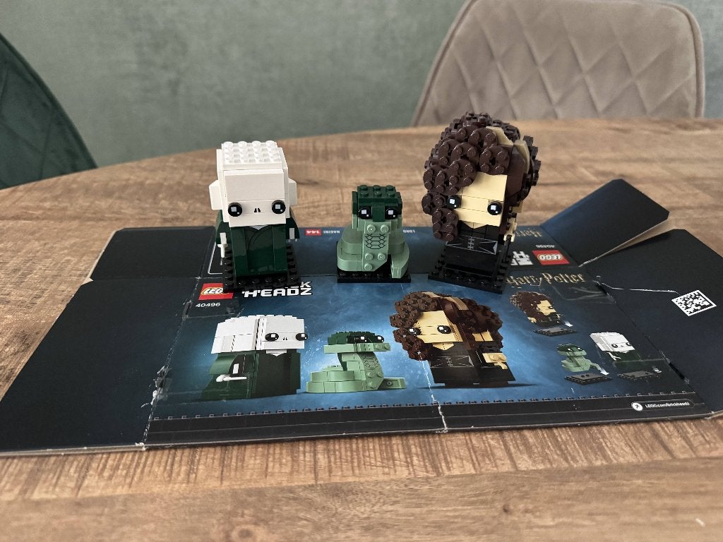 LEGO Harry Potter Brickheadz 40496 Voldemort, Bellatrix, Inclusief instructies, Lego, Harry Potter, Ophalen of Verzenden