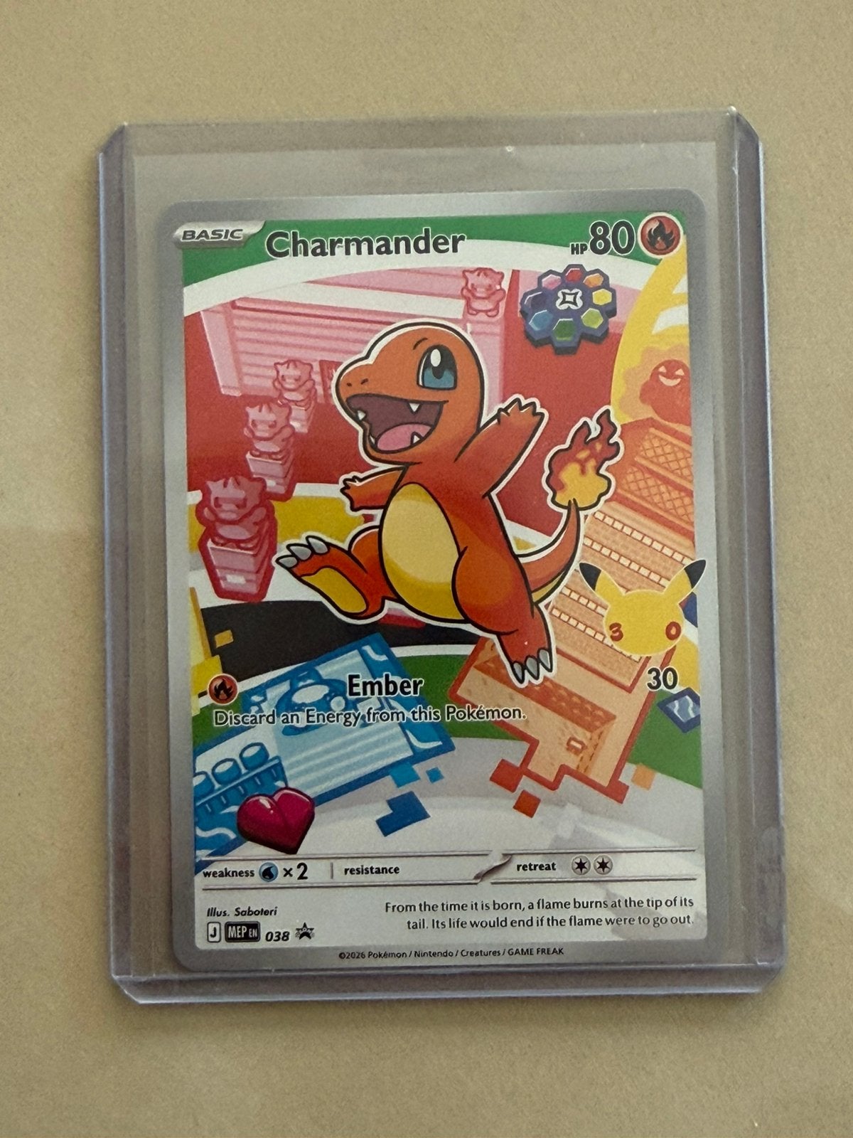Charmander MEP038, Hobby en Vrije tijd, Verzamelkaartspellen | Pokémon, Ophalen of Verzenden, Zo goed als nieuw
