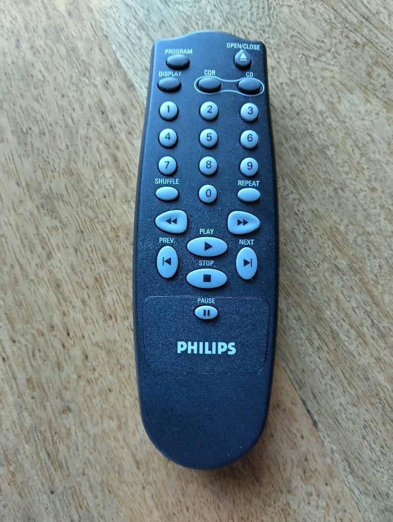 Philips RC-07110/01 Afstandsbediening Voor Cd-Recorders, Ophalen of Verzenden, Zo goed als nieuw, Origineel, Mediaspeler