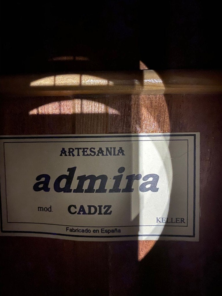 Admira Cadiz Klassieke Gitaar - Zo goed als nieuw, Ophalen, Zo goed als nieuw, Klassieke of Spaanse gitaar