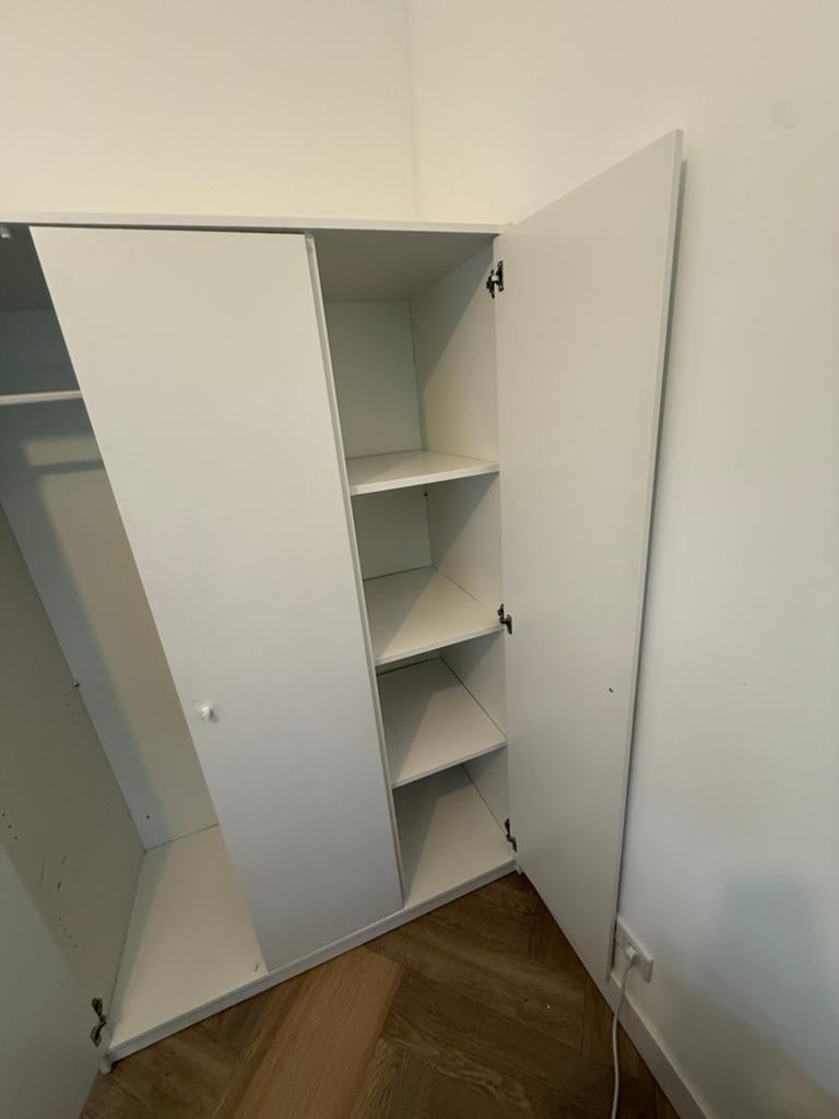Witte 3 deurs ikea kast 117x55x176 cm, Huis en Inrichting, Ophalen, Zo goed als nieuw, 50 tot 75 cm, 150 tot 200 cm