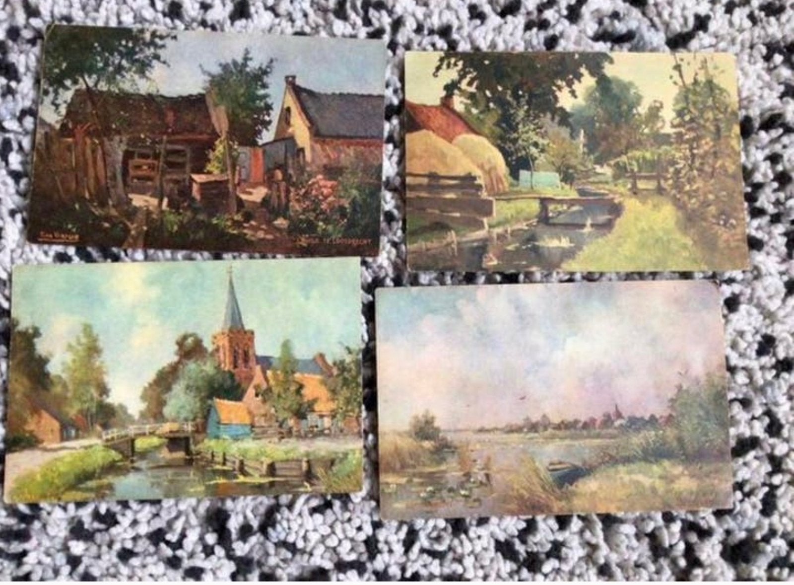 4 Oude Ansichtkaarten 🌺 van TOON VERPLAK, Ophalen of Verzenden, Voor 1920, Utrecht