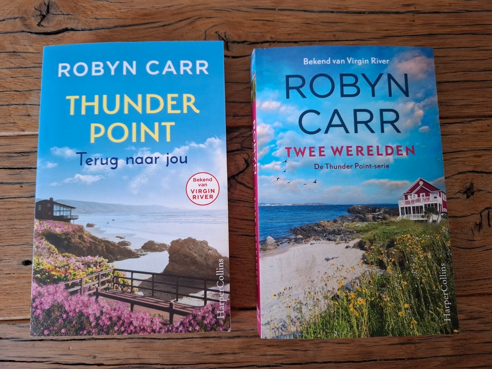 Robyn Carr - Thunder Point & Twee Werelden (2 boeken), Boeken, Ophalen of Verzenden, Zo goed als nieuw, Robyn Carr, Nederland