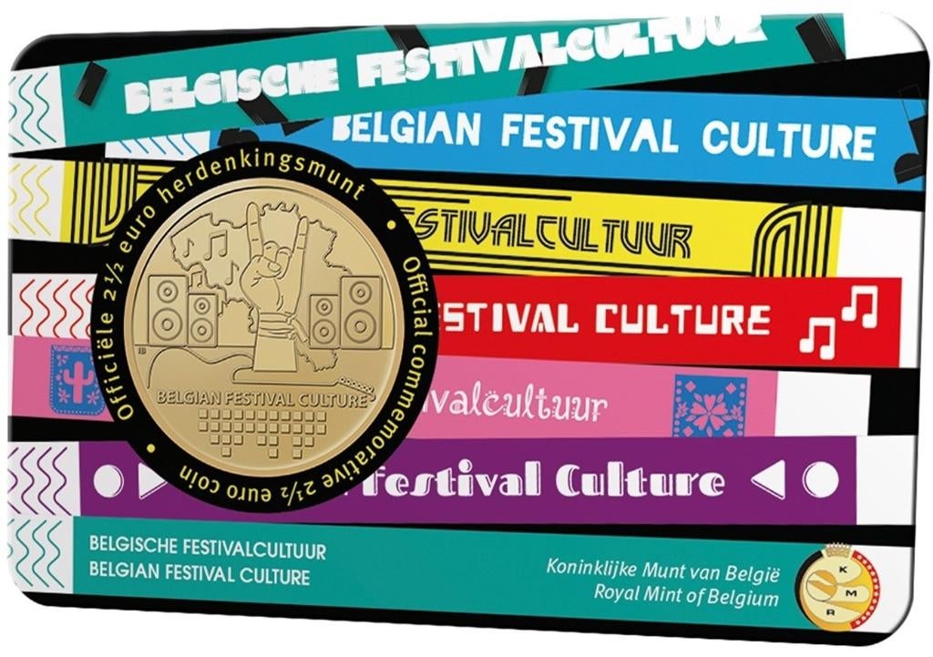 Coincard België 2023 "Festivalcultuur" NL of FR versie., Ophalen of Verzenden, Overige landen, 2 euro