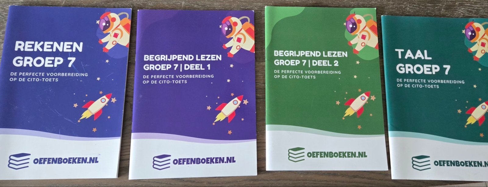 Oefenboeken Groep 7 CITO-toets voorbereiding (4 boeken), Oefenboeken.nl, Ophalen of Verzenden, Zo goed als nieuw, Nederlands