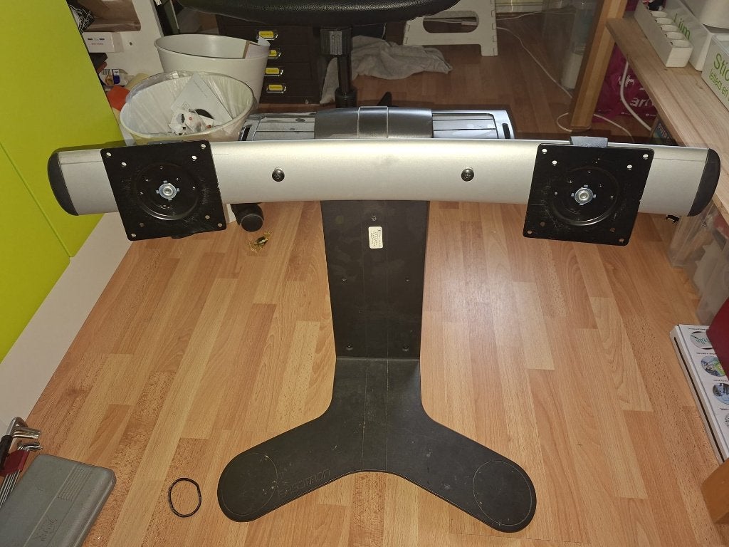 Monitorstandaard Dubbel Ergotron, Computers en Software, Monitoren, Ophalen, Gebruikt, IPS, Full HD