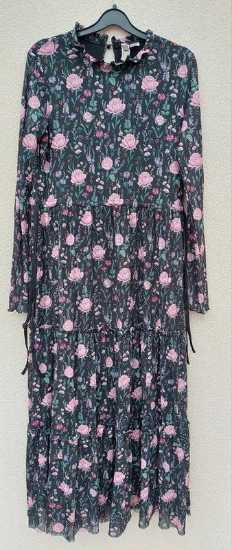 H&M Divided Bloemenjurk Maat M, Maat 38/40 (M), Meerkleurig, H&M Divided, Ophalen of Verzenden