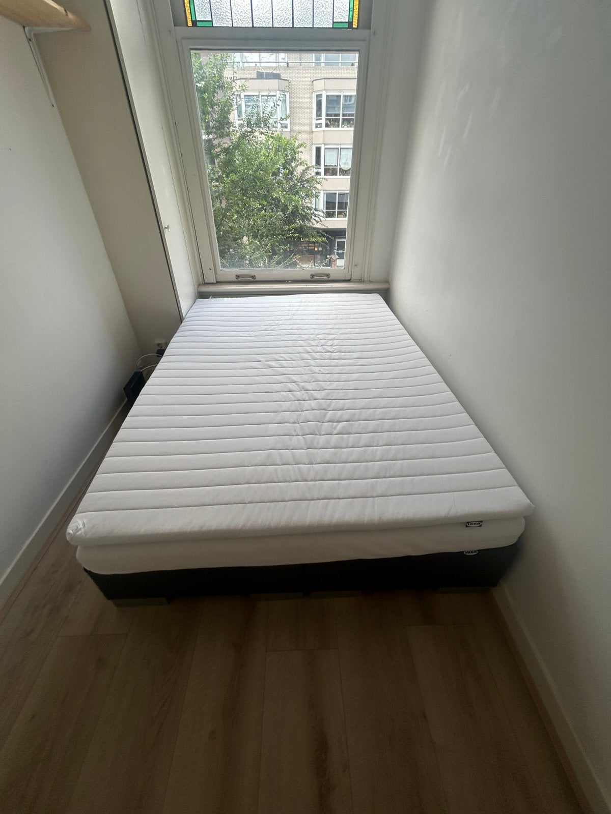 Boxspring, Ophalen, Tweepersoons, 140 cm, Zo goed als nieuw