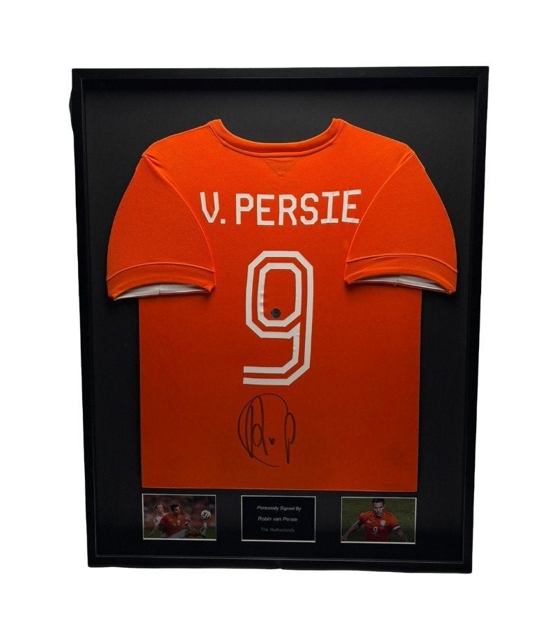 Robin van Persie Nederland 14/15 ingelijst thuis shirt, Verzamelen, Soccersignings.nl, Shirt, Nieuw, Ophalen of Verzenden