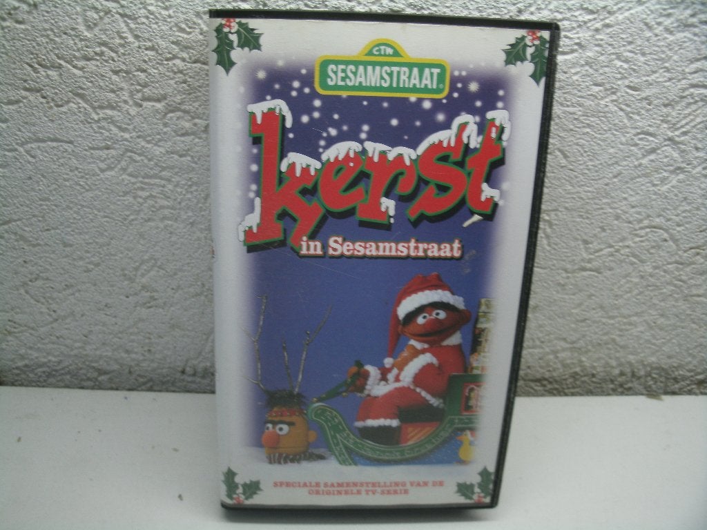 vhs 93a sesamstraat kerst, Cd's en Dvd's, VHS | Kinderen en Jeugd, Ophalen of Verzenden, VHS