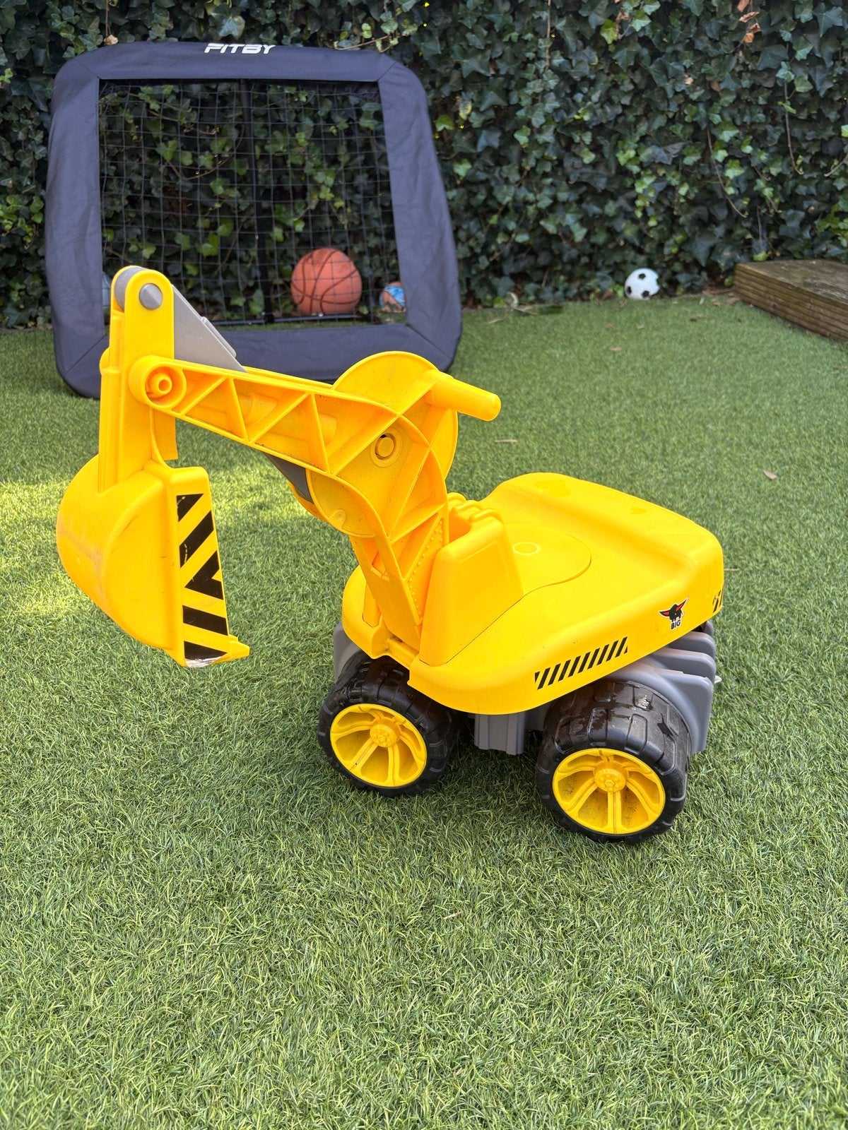 Gele BIG Bobby Digger Graafmachine voor Kinderen, Ophalen, Gebruikt