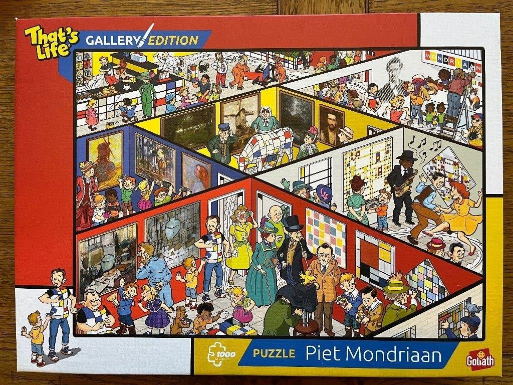 Gallery Edition 1000 stukjes, Piet Mondriaan, Ophalen of Verzenden, 500 t/m 1500 stukjes, Zo goed als nieuw, Legpuzzel