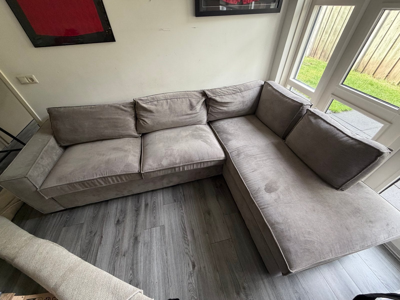 Ruime hoekbank 2.90m x 2.00m - zo goed als nieuw, Huis en Inrichting, Banken | Bankstellen, Ophalen, 250 tot 300 cm, Gebruikt