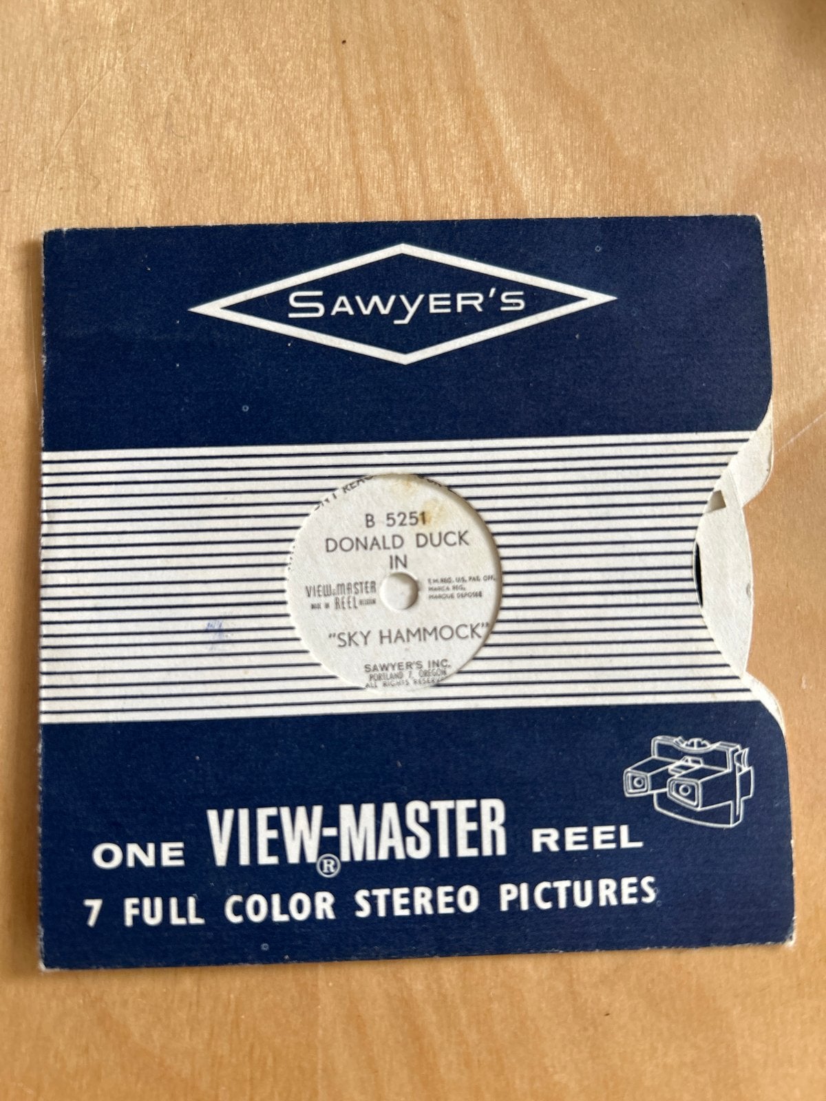 Vintage View-Master Reel Donald Duck, Ophalen, Gebruikt