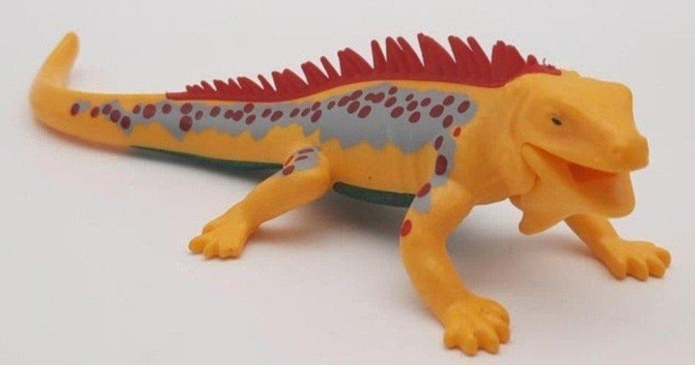 Playmobil Iguana figuur ca. 14cm lang, Ophalen of Verzenden, Zo goed als nieuw, Losse onderdelen, Figuren