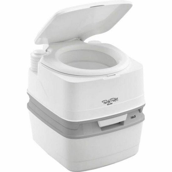 Thetford Qube 165 Porta Potti - Wit-Chemisch Toilet, Caravans en Kamperen, Ophalen, Zo goed als nieuw